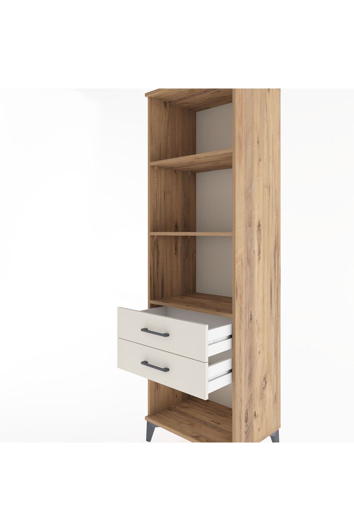 Hyperion Dolap 3 Raflı 2 Çekmeceli 60x44x195 - S59M111V7B