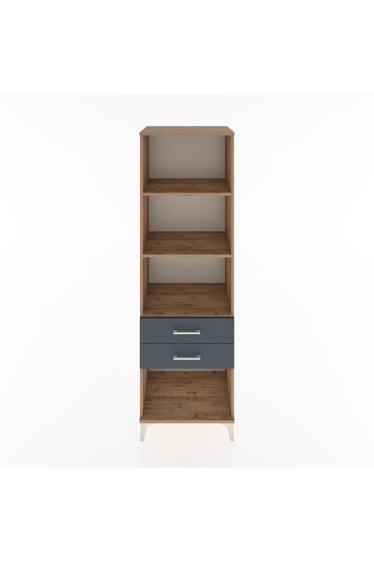 Hyperion Dolap 3 Raflı 2 Çekmeceli 60x44x195 - S59M111V8B