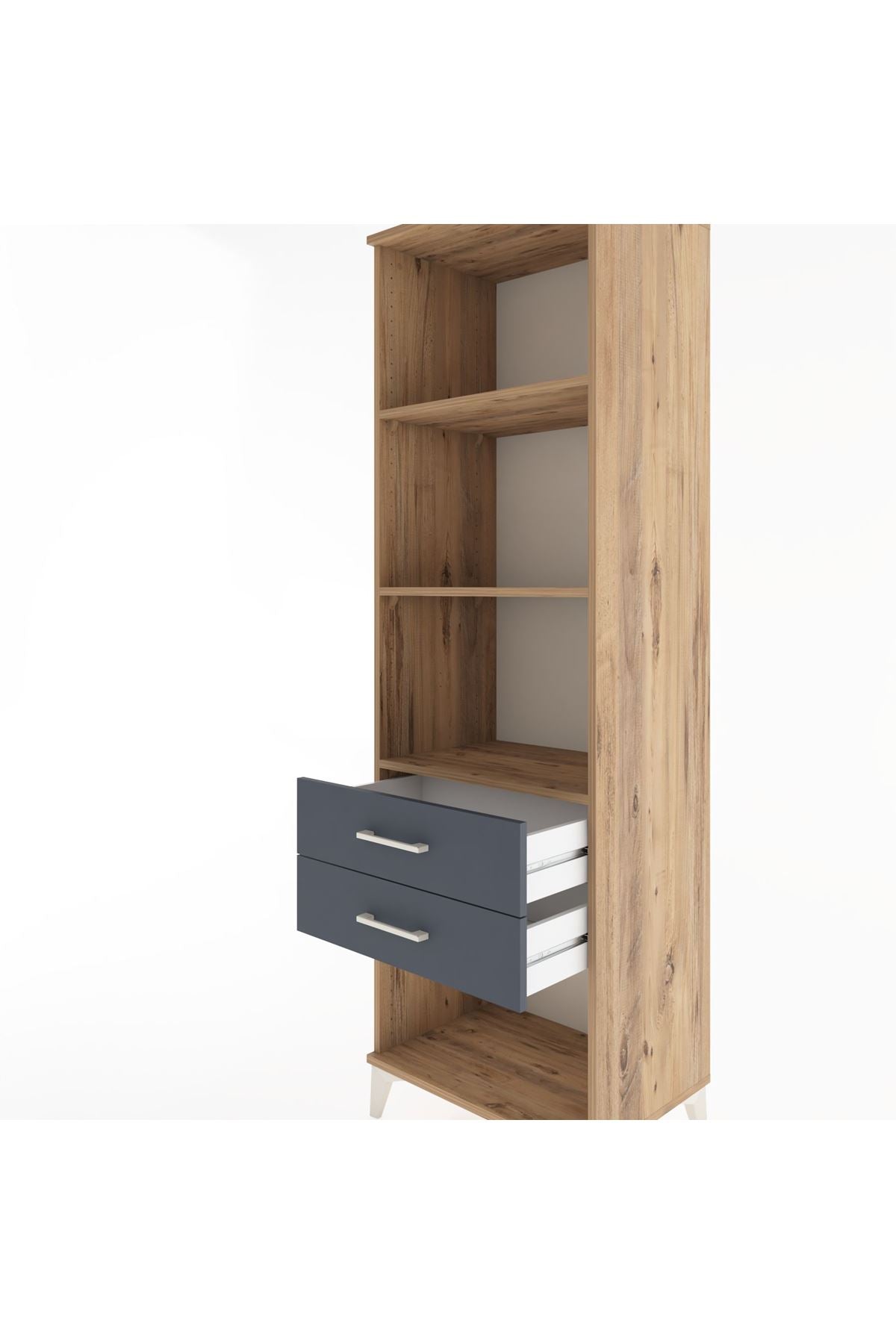 Hyperion Dolap 3 Raflı 2 Çekmeceli 60x44x195 - S59M111V8B