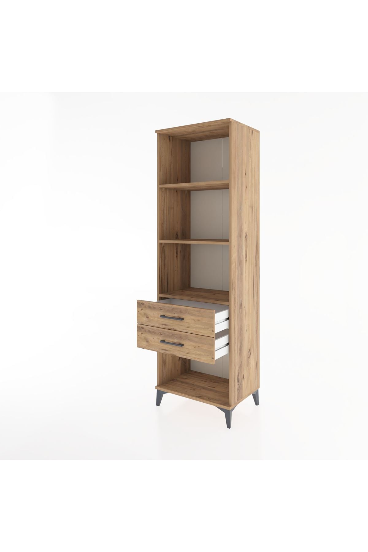 Hyperion Dolap 3 Raflı 2 Çekmeceli 60x44x195 - S59M111V9B