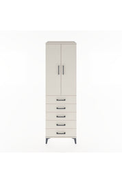 Hyperion Dolap 3 Raflı 5 Çekmeceli 2 Kapaklı 60x44x195 - S59M113V1B