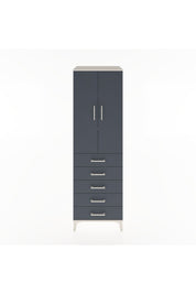 Hyperion Dolap 3 Raflı 5 Çekmeceli 2 Kapaklı 60x44x195 - S59M113V2B