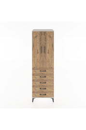Hyperion Dolap 3 Raflı 5 Çekmeceli 2 Kapaklı 60x44x195 - S59M113V3B