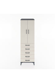 Hyperion Dolap 3 Raflı 5 Çekmeceli 2 Kapaklı 60x44x195 - S59M113V4B