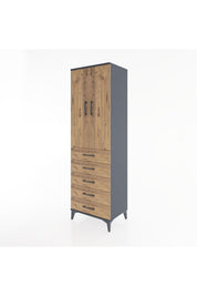 Hyperion Dolap 3 Raflı 5 Çekmeceli 2 Kapaklı 60x44x195 - S59M113V6B