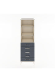 Hyperion Dolap 3 Raflı 5 Çekmeceli 60x44x195 - S59M114V2B