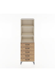 Hyperion Dolap 3 Raflı 5 Çekmeceli 60x44x195 - S59M114V3B