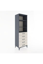 Hyperion Dolap 3 Raflı 5 Çekmeceli 60x44x195 - S59M114V4B