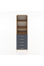 Hyperion Dolap 3 Raflı 5 Çekmeceli 60x44x195 - S59M114V8B