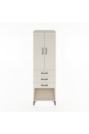 Hyperion Dolap Tek Raflı 3 Çekmeceli Tek Askılı 60x44x195 - S59M115V1B