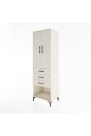 Hyperion Dolap Tek Raflı 3 Çekmeceli Tek Askılı 60x44x195 - S59M115V1B