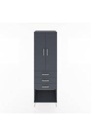 Hyperion Dolap Tek Raflı 3 Çekmeceli Tek Askılı 60x44x195 - S59M115V5B