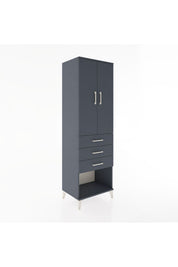 Hyperion Dolap Tek Raflı 3 Çekmeceli Tek Askılı 60x44x195 - S59M115V5B