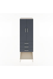 Hyperion Dolap 3 Raflı 3 Çekmeceli 2 Kapaklı 60x44x195 - S59M116V2B