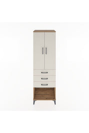 Hyperion Dolap 3 Raflı 3 Çekmeceli 2 Kapaklı 60x44x195 - S59M116V7B