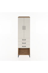 Hyperion Dolap 3 Raflı 3 Çekmeceli 2 Kapaklı 60x44x195