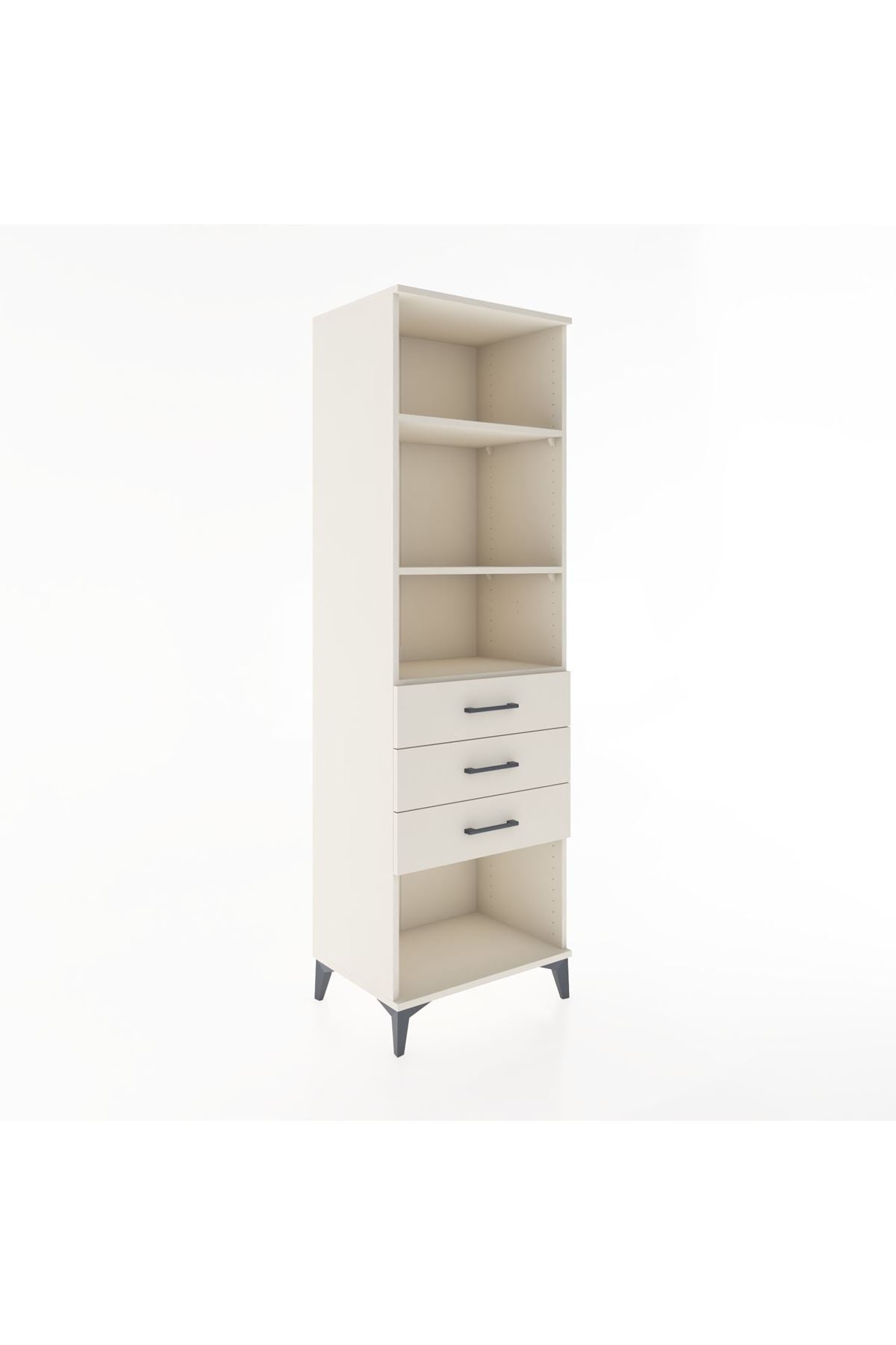 Hyperion Dolap 3 Raflı 3 Çekmeceli 60x44x195 - S59M117V1B