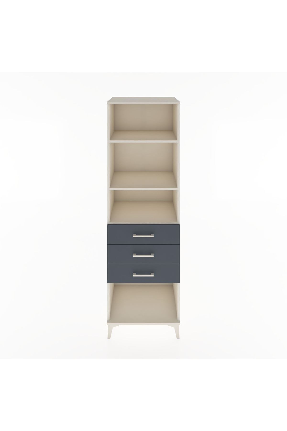 Hyperion Dolap 3 Raflı 3 Çekmeceli 60x44x195 - S59M117V2B