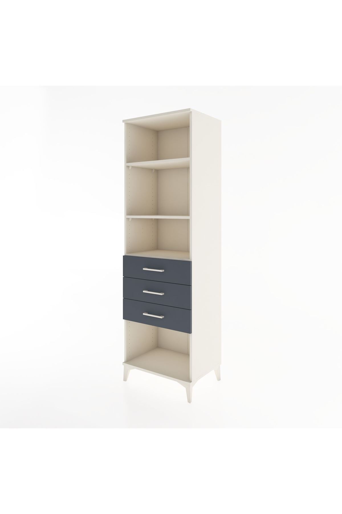 Hyperion Dolap 3 Raflı 3 Çekmeceli 60x44x195 - S59M117V2B