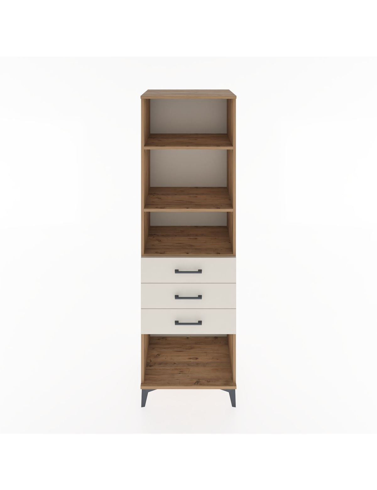 Hyperion Dolap 3 Raflı 3 Çekmeceli 60x44x195 - S59M117V7B