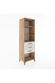 Hyperion Dolap 3 Raflı 3 Çekmeceli 60x44x195 - S59M117V7B