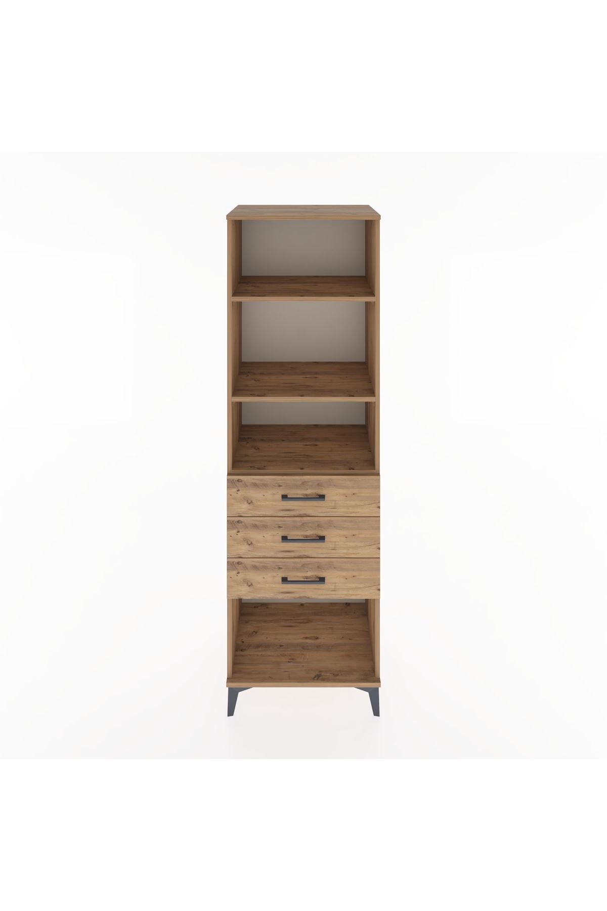 Hyperion Dolap 3 Raflı 3 Çekmeceli 60x44x195 - S59M117V9B
