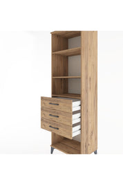 Hyperion Dolap 3 Raflı 3 Çekmeceli 60x44x195 - S59M117V9B