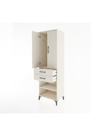 Hyperion Dolap 2 Raflı 2 Çekmeceli Tek Askılı 60x44x195 - S59M118V1B