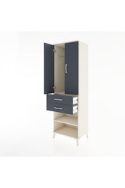 Hyperion Dolap 2 Raflı 2 Çekmeceli Tek Askılı 60x44x195 - S59M118V2B