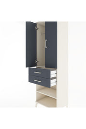 Hyperion Dolap 2 Raflı 2 Çekmeceli Tek Askılı 60x44x195 - S59M118V2B