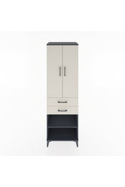 Hyperion Dolap 2 Raflı 2 Çekmeceli Tek Askılı 60x44x195 - S59M118V4B