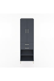 Hyperion Dolap 2 Raflı 2 Çekmeceli Tek Askılı 60x44x195 - S59M118V5B