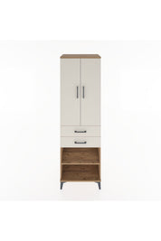 Hyperion Dolap 2 Raflı 2 Çekmeceli Tek Askılı 60x44x195 - S59M118V7B