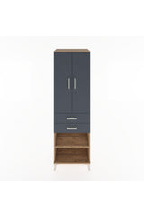 Hyperion Dolap 2 Raflı 2 Çekmeceli Tek Askılı 60x44x195