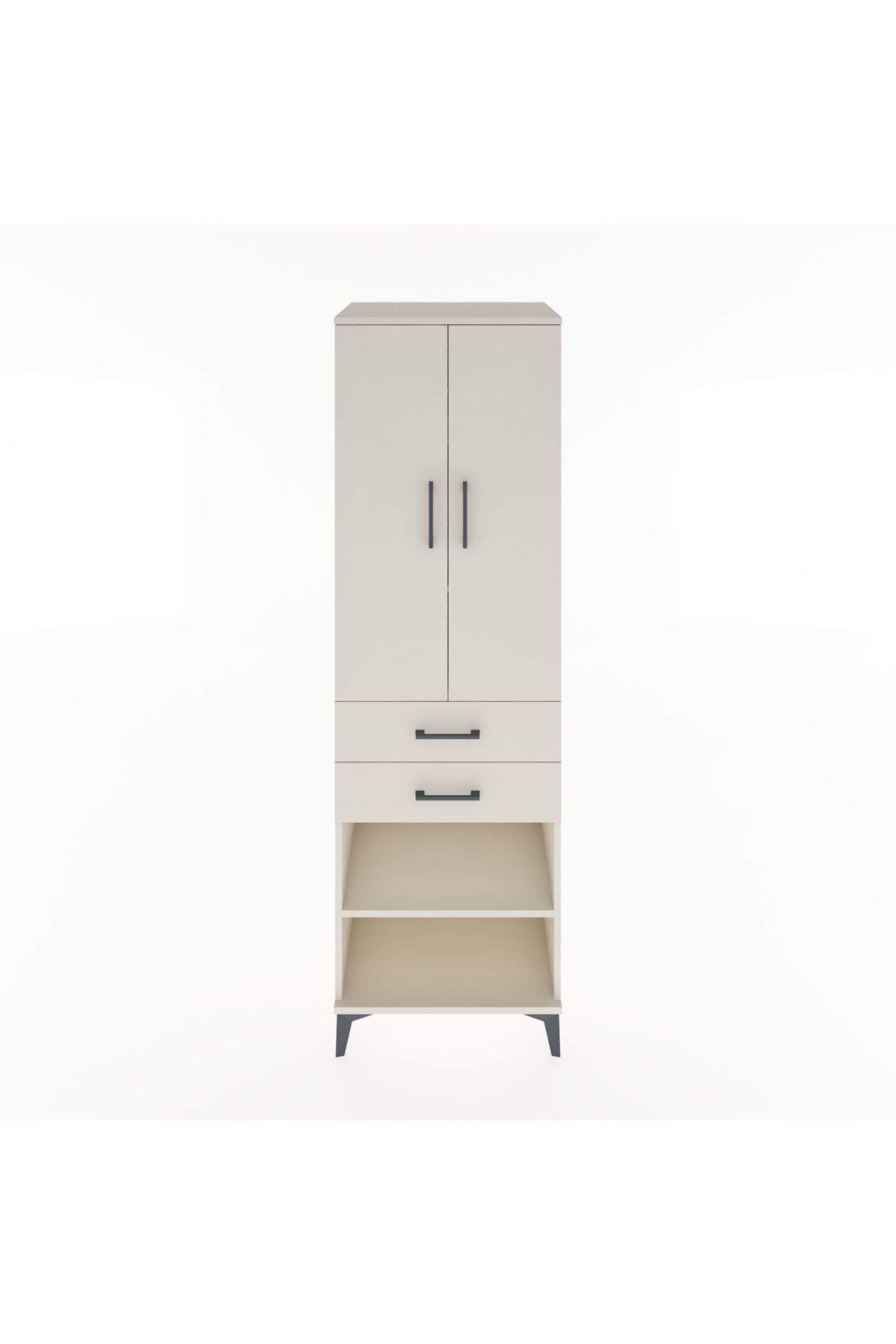 Hyperion Dolap 4 Raflı 2 Çekmeceli 2 Kapaklı 60x44x195 - S59M119V1B