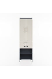 Hyperion Dolap 4 Raflı 2 Çekmeceli 2 Kapaklı 60x44x195 - S59M119V4B