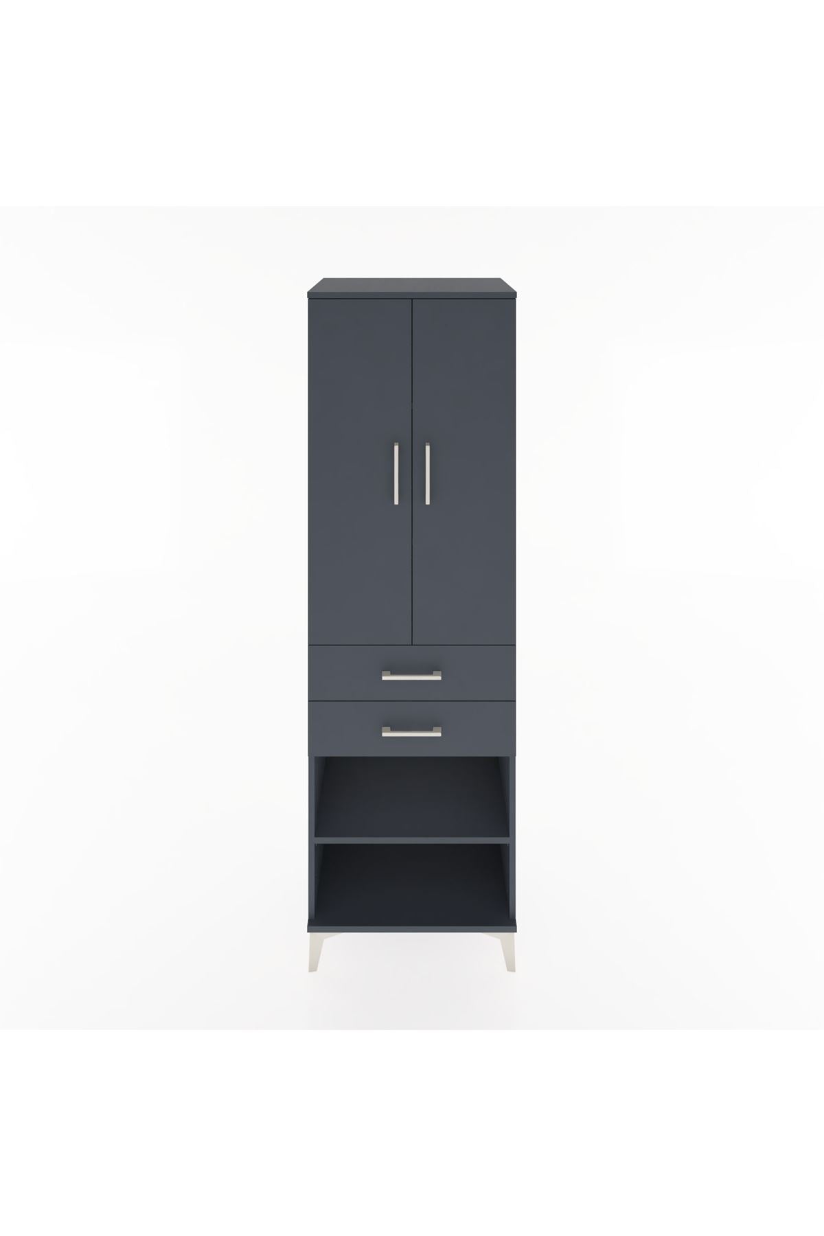 Hyperion Dolap 4 Raflı 2 Çekmeceli 2 Kapaklı 60x44x195 - S59M119V5B