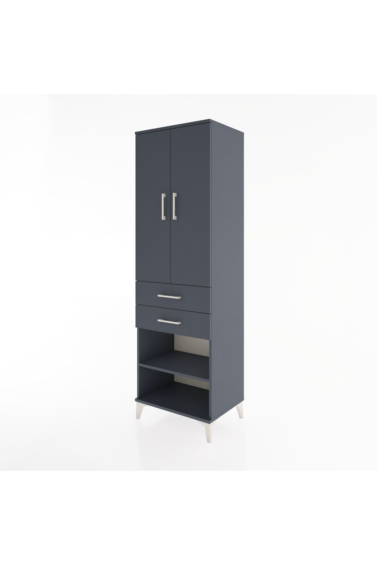 Hyperion Dolap 4 Raflı 2 Çekmeceli 2 Kapaklı 60x44x195 - S59M119V5B