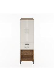 Hyperion Dolap 4 Raflı 2 Çekmeceli 2 Kapaklı 60x44x195 - S59M119V7B