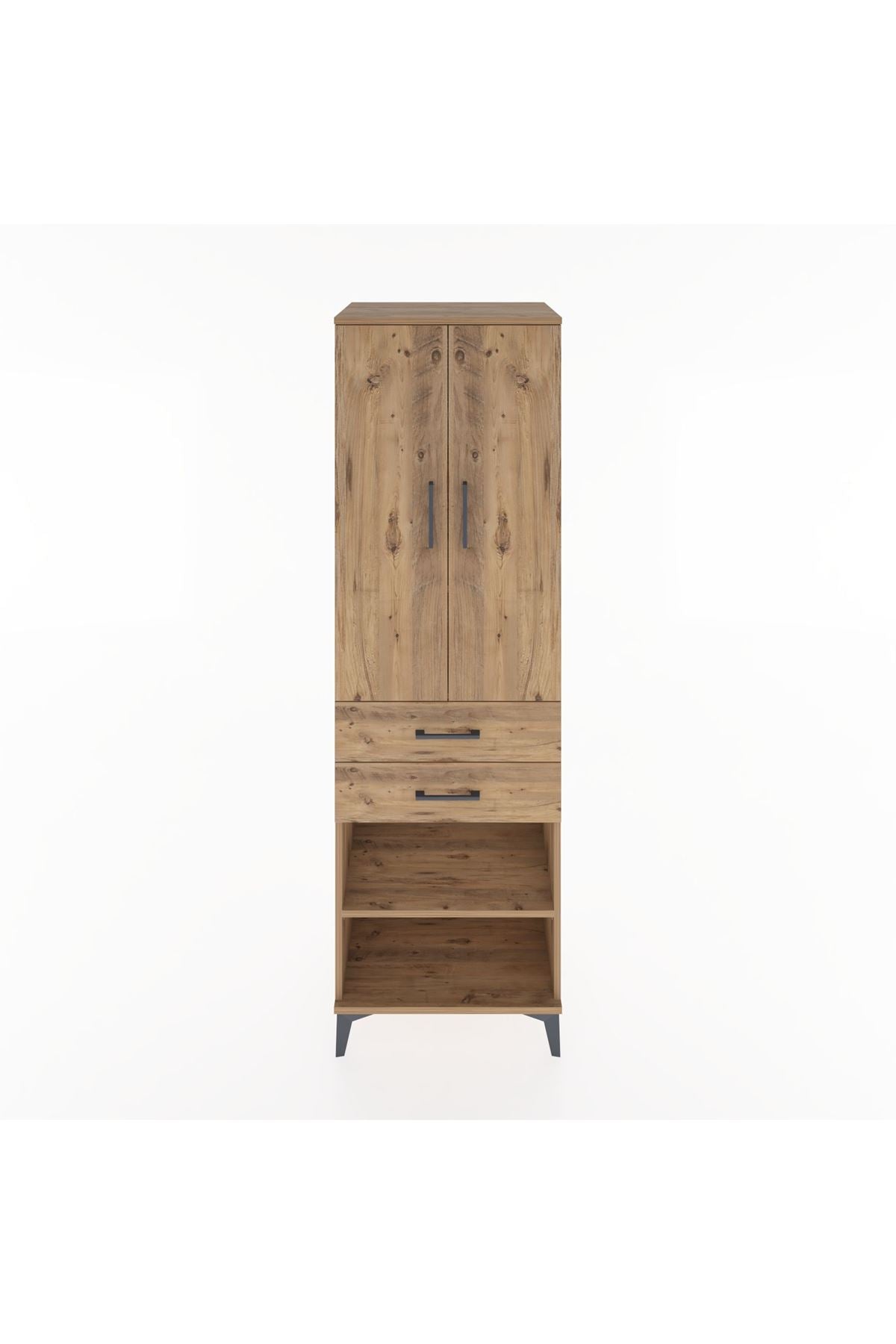 Hyperion Dolap 4 Raflı 2 Çekmeceli 2 Kapaklı 60x44x195 - S59M119V9B