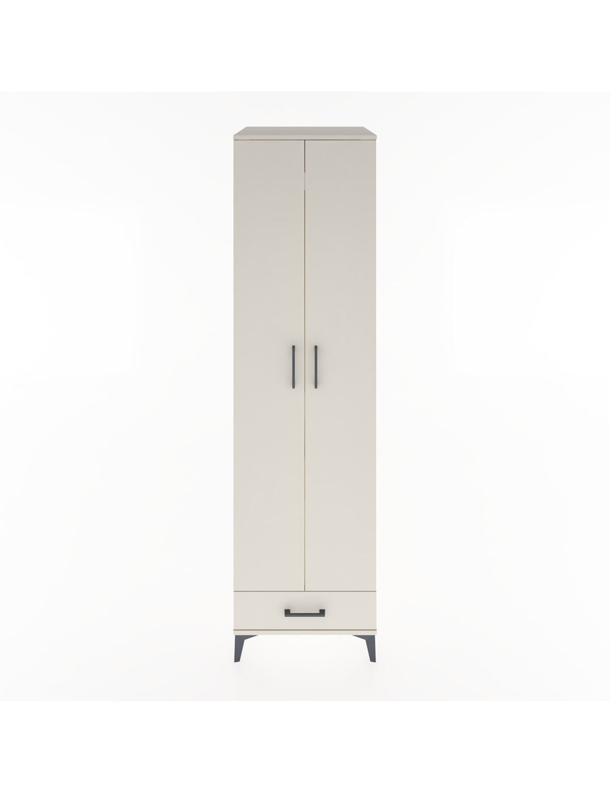 Hyperion Dolap 3 Raflı Tek Çekmeceli Tek Askılı 60x44x195 - S59M120V1B
