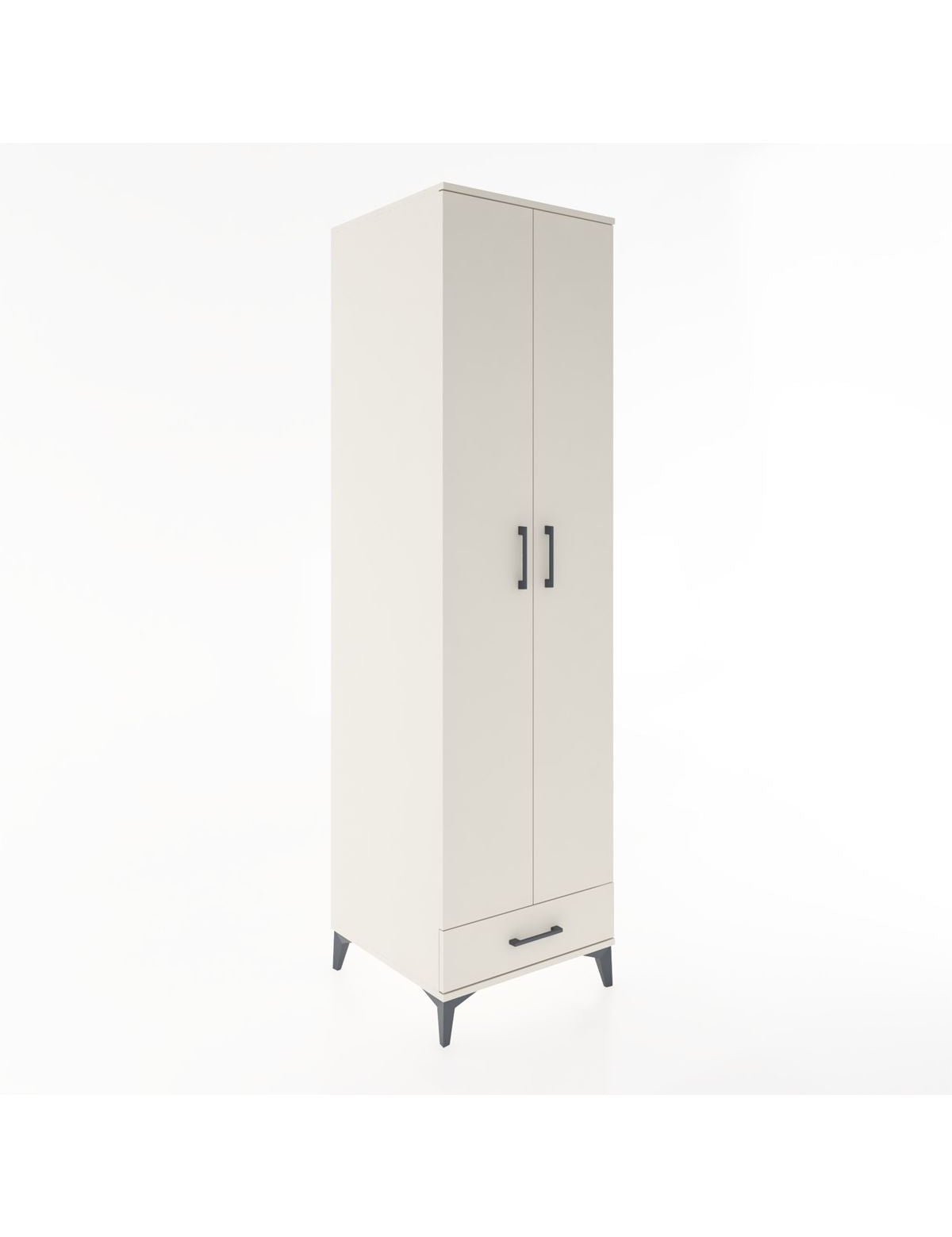Hyperion Dolap 3 Raflı Tek Çekmeceli Tek Askılı 60x44x195 - S59M120V1B