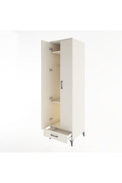 Hyperion Dolap 3 Raflı Tek Çekmeceli Tek Askılı 60x44x195 - S59M120V1B