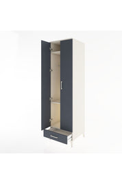 Hyperion Dolap 3 Raflı Tek Çekmeceli Tek Askılı 60x44x195 - S59M120V2B