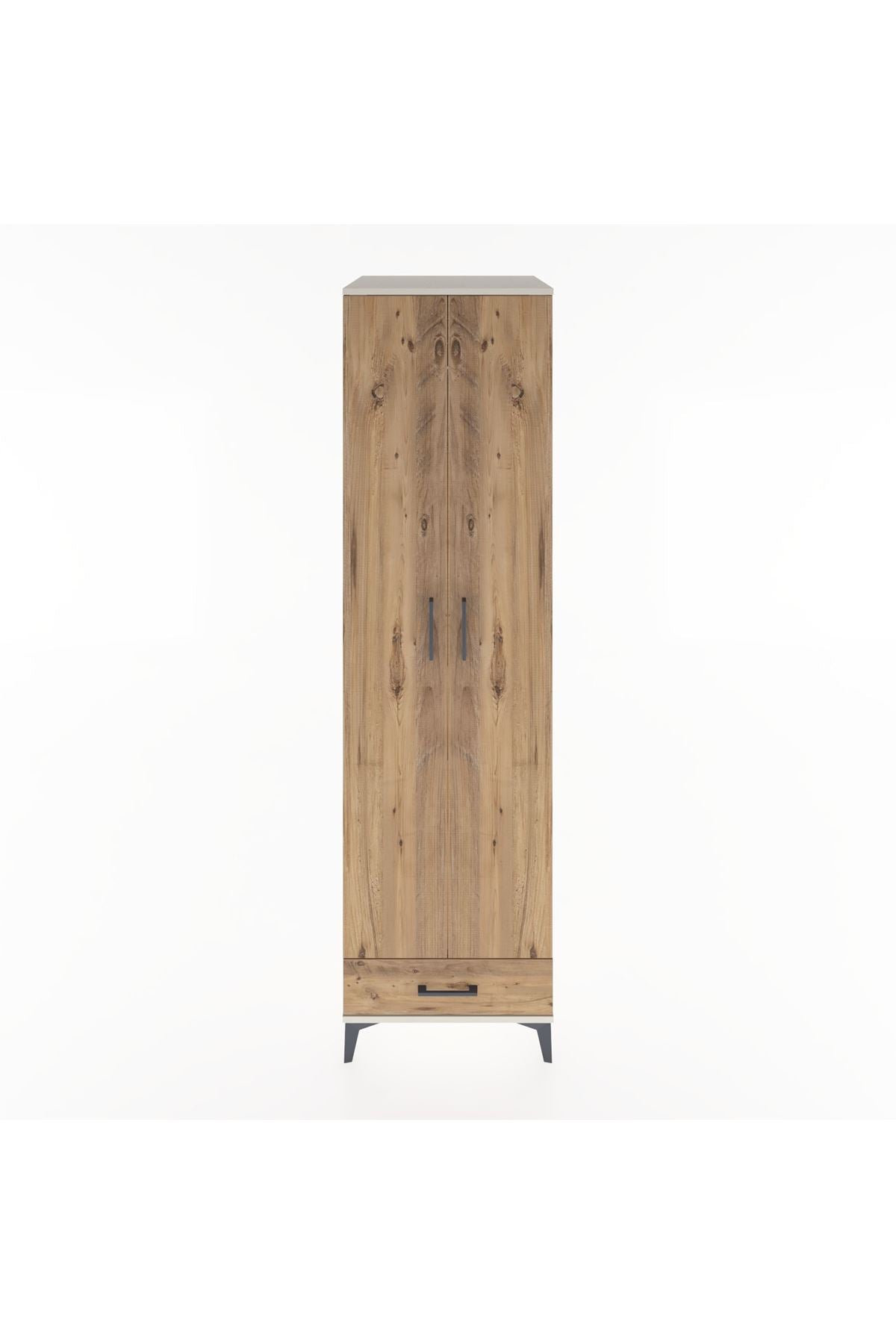 Hyperion Dolap 3 Raflı Tek Çekmeceli Tek Askılı 60x44x195 - S59M120V3B