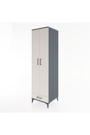 Hyperion Dolap 3 Raflı Tek Çekmeceli Tek Askılı 60x44x195 - S59M120V4B