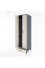 Hyperion Dolap 3 Raflı Tek Çekmeceli Tek Askılı 60x44x195 - S59M120V4B