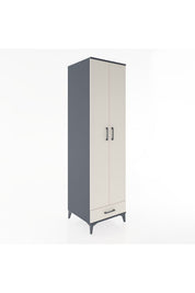 Hyperion Dolap 3 Raflı Tek Çekmeceli Tek Askılı 60x44x195 - S59M120V4B
