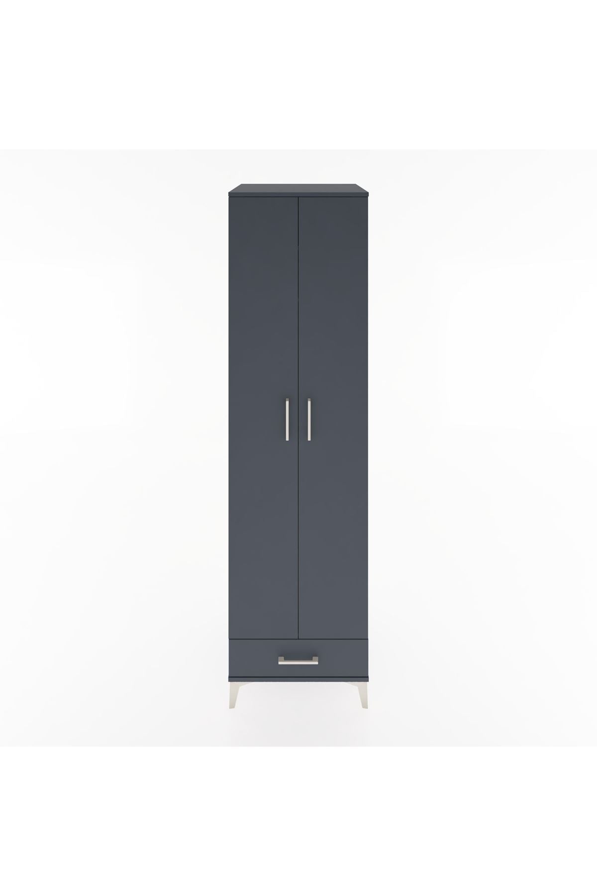 Hyperion Dolap 3 Raflı Tek Çekmeceli Tek Askılı 60x44x195 - S59M120V5B