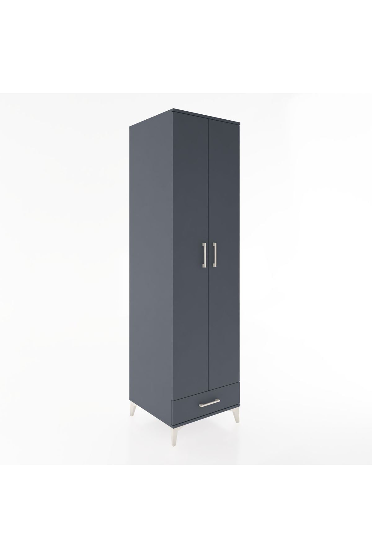 Hyperion Dolap 3 Raflı Tek Çekmeceli Tek Askılı 60x44x195 - S59M120V5B